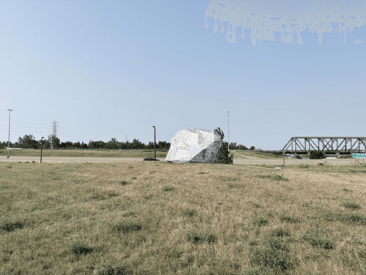 The City of Saskatoon has purchased three rock sculptures made of recycled plastic for nearly $300,000 as part of its Percent for Art Program. (The Epoch Times)