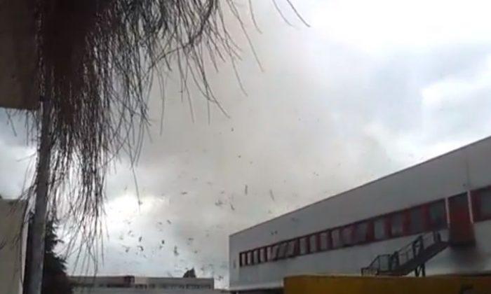 Italy Tornado: Video Shows Twister North of Milan in Trezzo