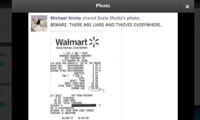 Walmart Cash Back Receipt Scam Likely a Hoax, Rumor Been Around for Ages