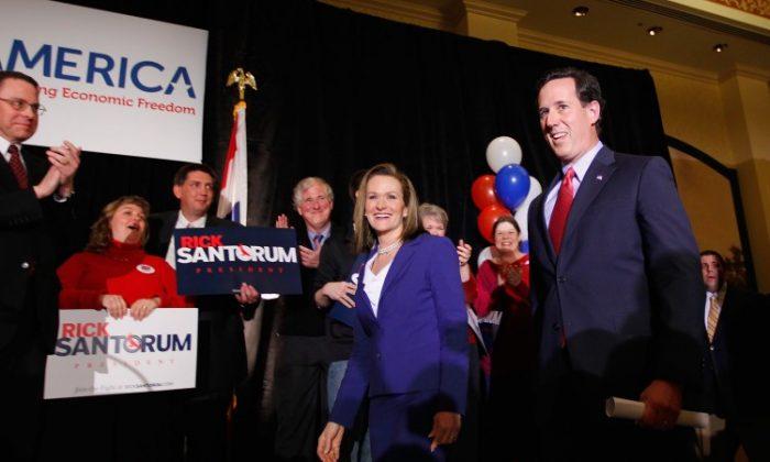 Santorum Sweeps Three-State Victory
