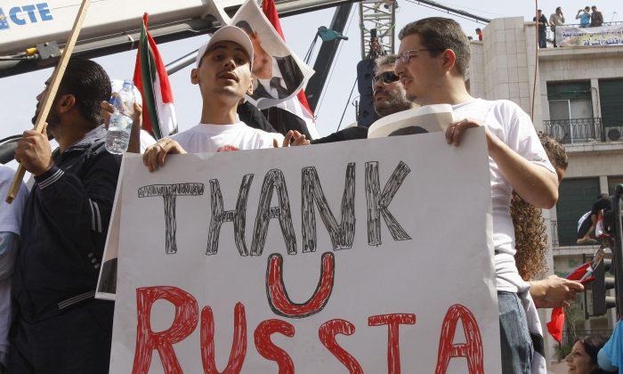 Insurgents Shell Russian Embassy in Syria During Rally