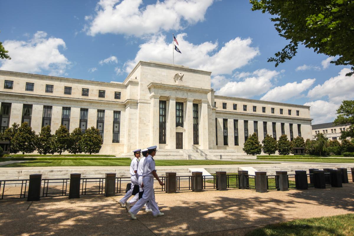 The Marriner S. Eccles Federal Reserve Board building in Washington on July 14, 2016. (Benjamin Chasteen/Epoch Times)