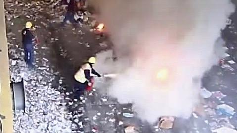Recycling Plant Releases Video of Fire to Discourage Throwing Away Batteries