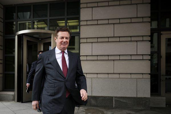 Former Trump Campaign manager Paul Manafort leaves the E. Barrett Prettyman United States Courthouse in Washington, D.C., on April 4, 2018. (Chip Somodevilla/Getty Images)