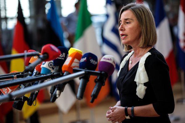 High representative of the EU for foreign affairs and security policy, and vice president of the European Commission Federica Mogherini arrives at the Council of the EU on June 28, 2018 in Brussels, Belgium. (Jack Taylor/Getty Images)