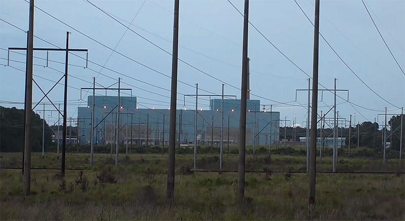 Duke Energy has shut down the Brunswick Nuclear Power Plant ahead of the arrival of Hurricane Florence. (Screenshot/CNN)