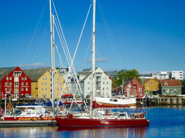 Colourful Tromsø harbour. (Susan James)