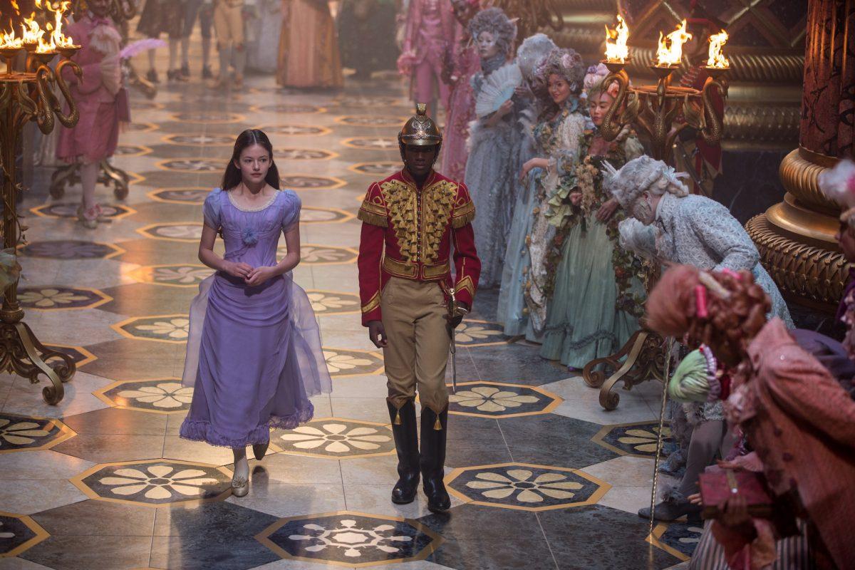 Clara (Mackenzie Foy) and Phillip (Jayden Fowora-Knight) in “The Nutcracker and the Four Realms.” (Walt Disney Studio Motion Pictures)