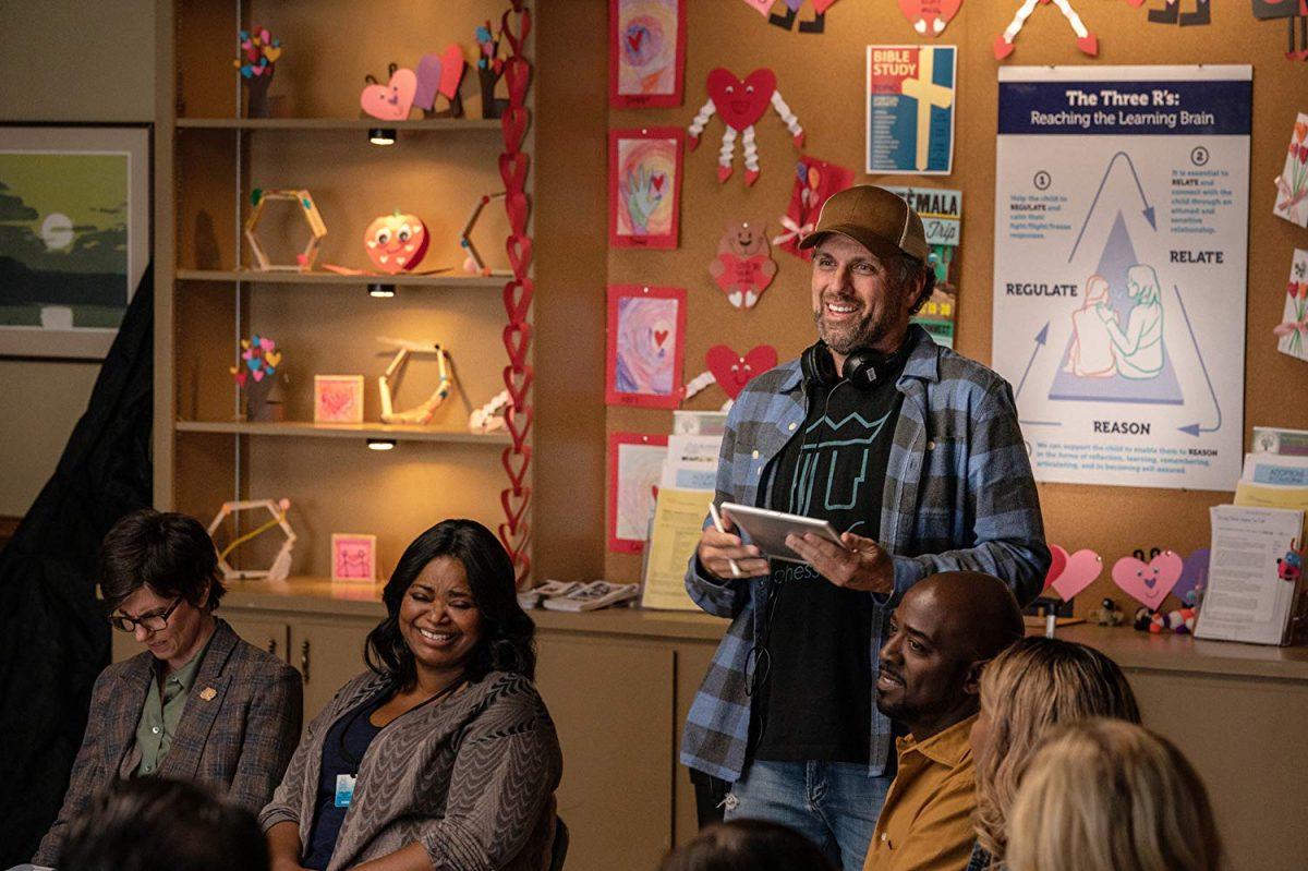 (L–R) Tig Notaro, Octavia Spencer, and director Sean Anders in “Instant Family.” (Paramount Pictures)