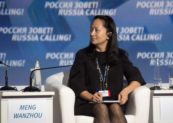 Meng Wanzhou, Executive Board Director and CFO of the Chinese technology giant Huawei, attends a session of the VTB Capital Investment Forum "Russia Calling!" in Moscow on Oct. 2, 2014. Meng was arrested in Canada on Dec. 1, 2018. (Alexander Bibik/Reuters)
