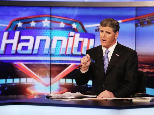 Sean Hannity's Fox News show saw significant ratings in April. (Paul Zimmerman/Getty Images)