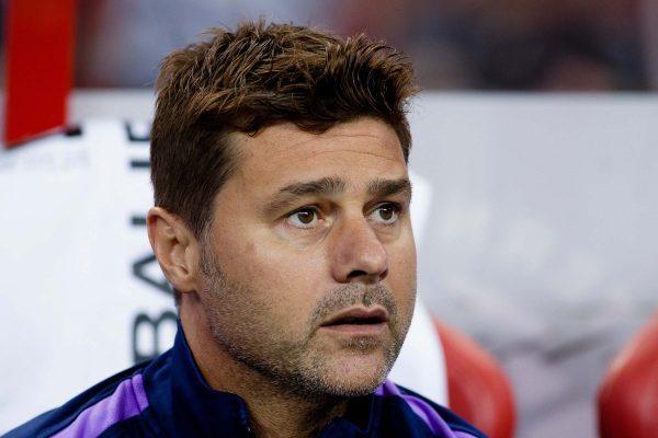 Team coach Mauricio Pochettino of Tottenham Hotspur reacts prior to the International Champions Cup match between Juventus and Tottenham Hotspur at the Singapore National Stadium on July 21, 2019. (Yu Chun Christopher Wong / Eurasia Sport Images)