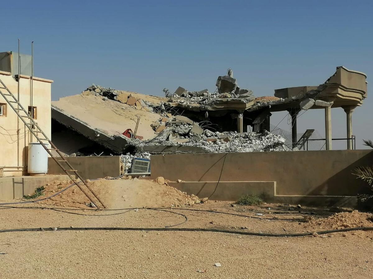 Destroyed headquarters of the Kataib Hezbollah militia group are seen after in an air strike in Qaim, Iraq, on Dec. 30, 2019. (Stringer/Reuters)
