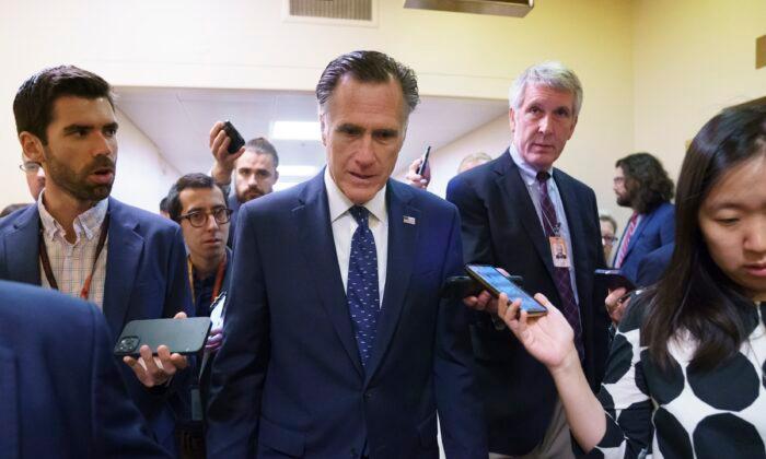 Romney Speaks to Media After Announcing He Is Not Seeking Reelection