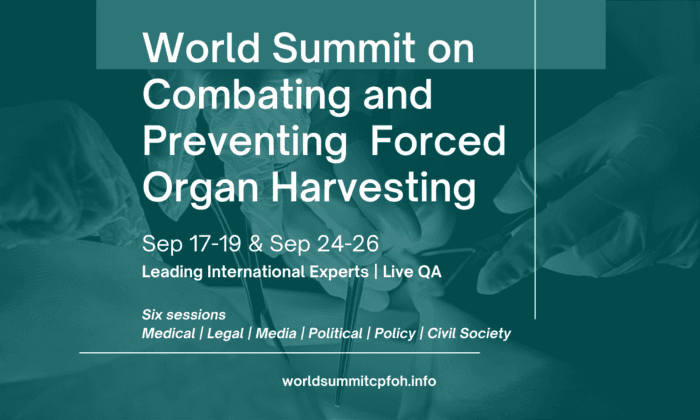 LIVE: World Summit Against Forced Organ Harvesting : An Alarm to Humankind