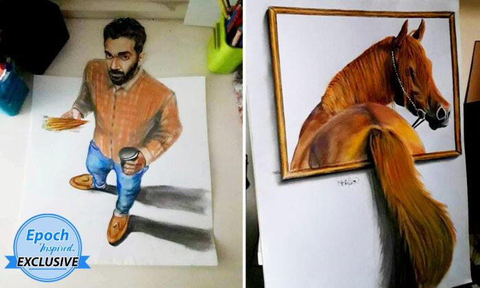 Talented Egyptian Artist’s 3D Drawings Look So Real They Will Make You Do a Double-Take