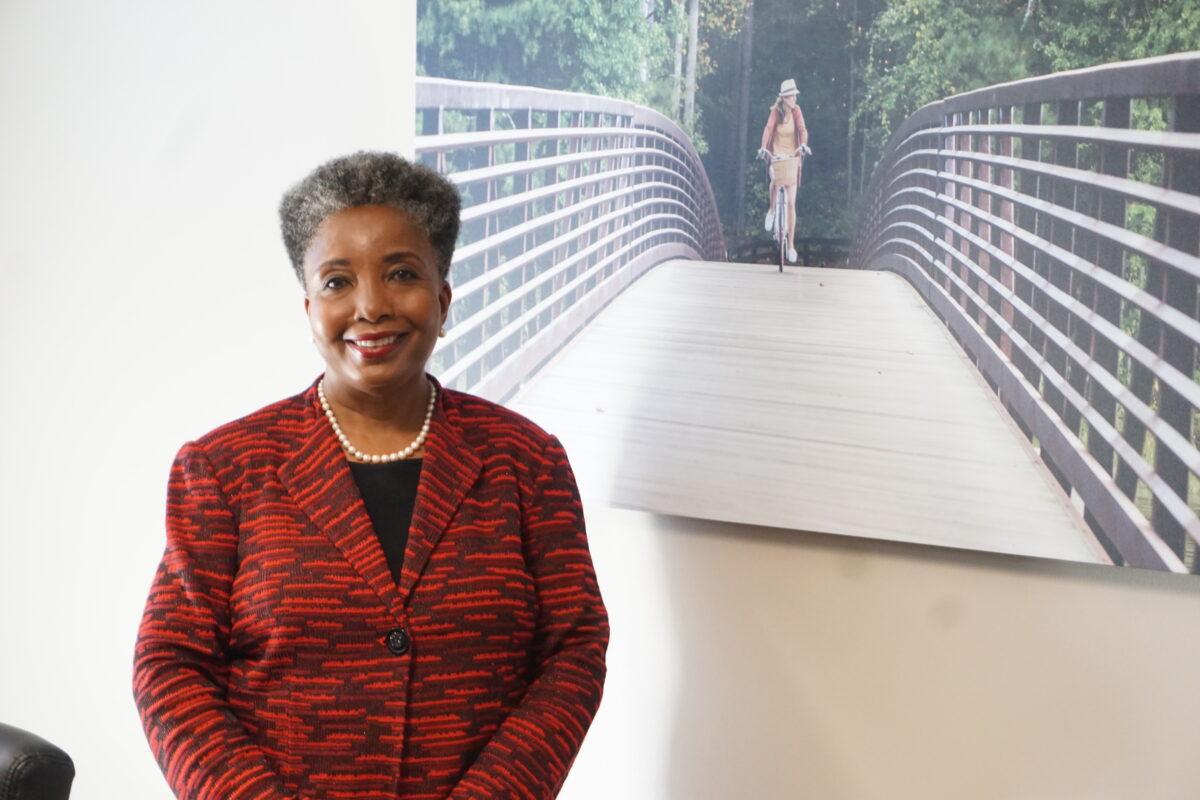 Dr. Carol Swain, Best Selling Co-author of “Black Eye for America: How Critical Race Theory is burning down the house” attended the event "Defending Freedom in American Education" in Georgia on Oct. 23, 2021. (Joan Wang/The Epoch Times)