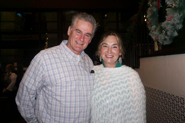 Doug and Leigh Robbins attend the Raleigh performance of Shen Yun on New Years Day. (Yawen Hung/The Epoch Times)