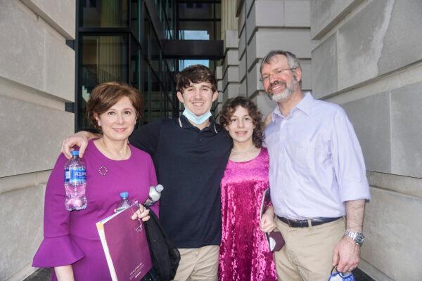 The York family (L-R), Margie, Nick, Natalie, and Jason, attended the New Year's performance of Shen Yun in Raleigh, N.C. (NTD Television)