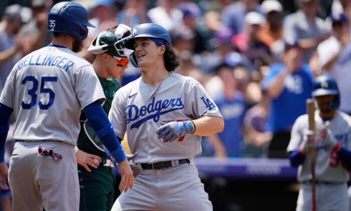 Outman Homers in First MLB At-bat, Dodgers Top Rockies 7–3
