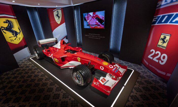Michael Schumacher’s Winning Ferrari Up for Auction in Geneva