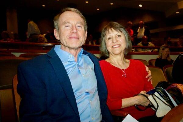 Mike and Kay Carr watched Shen Yun for the first time at the Long Center for the Performing Arts in Austin, Texas, on Jan. 6, 2023. (Sally Lin/The Epoch Times)