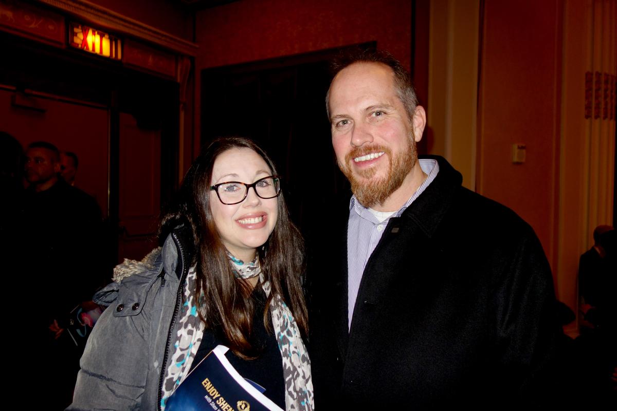 Beau Phillips and Gina Mazzone enjoyed Shen Yun at The State Theatre at Playhouse Square, in Cleveland, on the afternoon of Feb. 4, 2023. (Michael Huang/The Epoch Times)