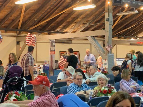 Virginia voters attend the Loudoun County Republican Committee’s Summer Jamboree, Purcellville Virginia, June 2, 2023, Virginia’s U.S. Senate candidates and voters attend (Masooma Haq/The Epoch Times)