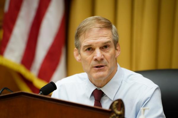 Chairman of the House Judiciary Committee Rep. Jim Jordan (R-Ohio) speaks in Washington on June 21, 2023. (Madalina Vasiliu/The Epoch Times)