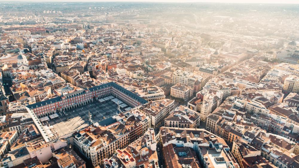 An aerial view of Madrid, Spain. (eldar nurkovic/Shutterstock)