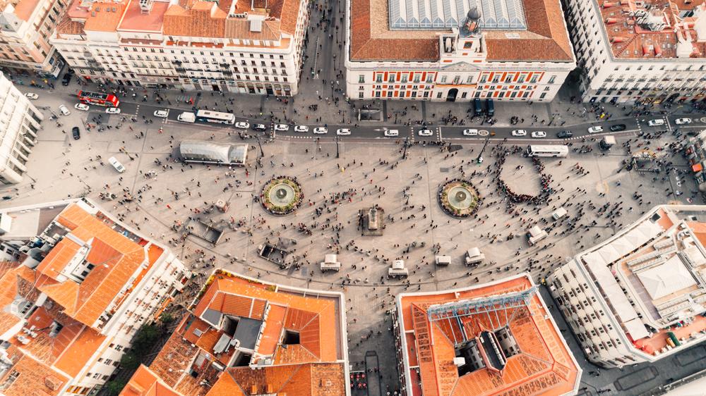 Puerta del Sol in the city center of Madrid. (eldar nurkovic/Shutterstock)