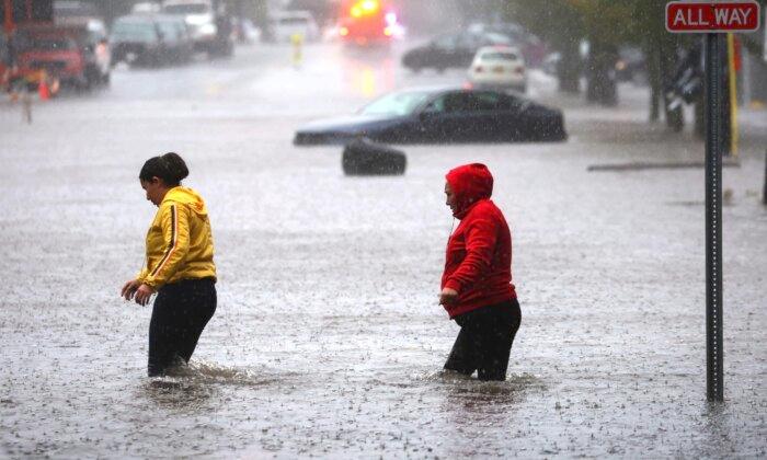 State of Emergency Declared in NYC as Torrential Rains Flood Roads, Ground Flights