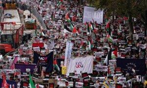 100,000 Pro-Palestinian Protesters Take to London Streets to Demand Ceasefire