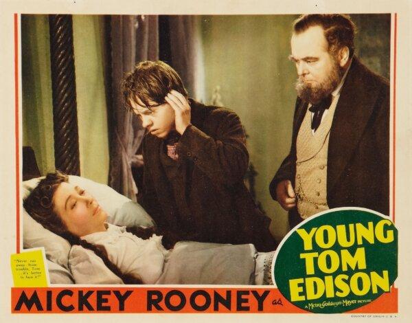 Lobby card for the 1940 film “Young Tom Edison.” (MovieStillsDB)