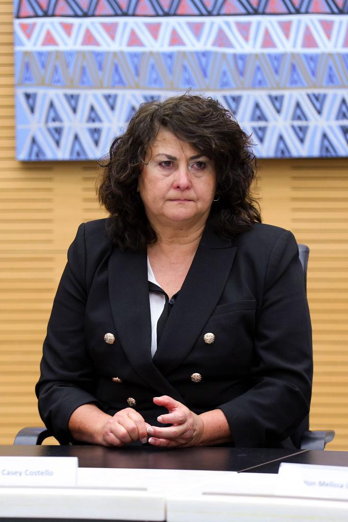 Associate Minister Casey Costello during a cabinet meeting at Parliament in Wellington, New Zealand, on Nov. 28, 2023. (Hagen Hopkins/Getty Images)