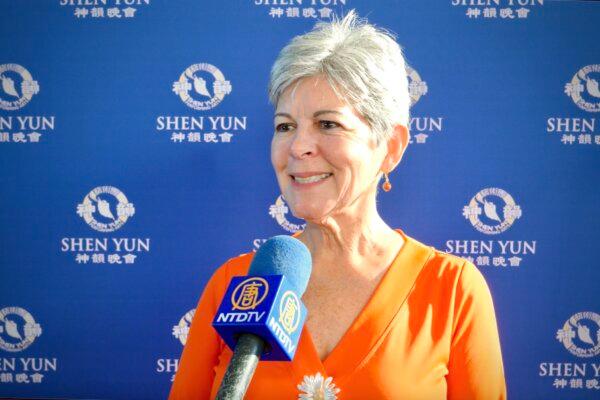 Maria Garces at the Shen Yun Performing Arts performance at Youkey Theatre, RP Funding Center on Feb. 14, 2024. (NTD)