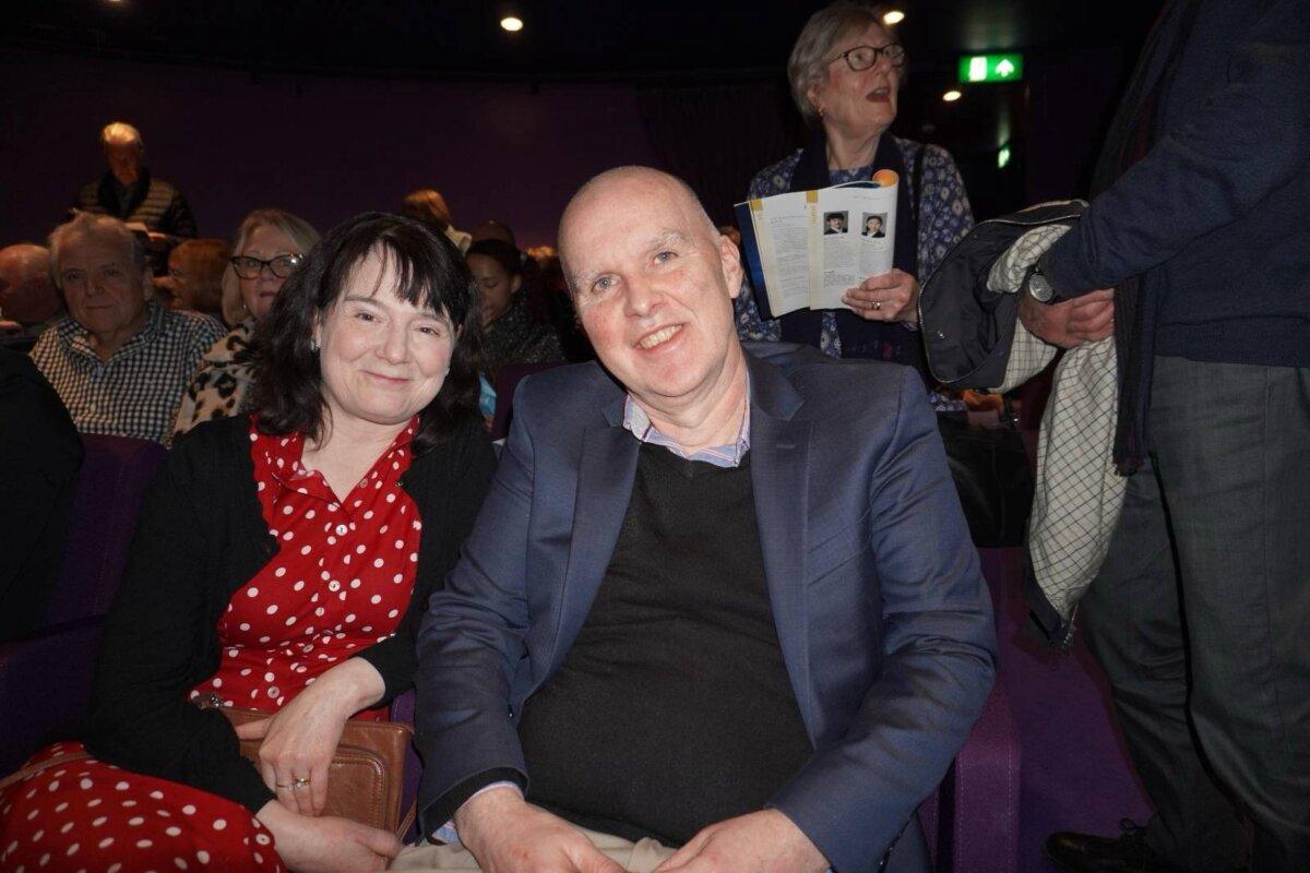 Anna Lee and Andy Phillips enjoyed Shen Yun Performing Arts at The Lowry Salford, in Salford, U.K. on Feb. 25. (Mary Mann/The Epoch Times)