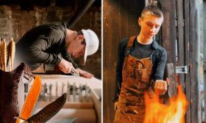 Homeschooled Teen Showcases Incredible Talent in Woodworking, Bladesmithing, and Leatherworking, Aspires to Learn Every Trade Known to Mankind