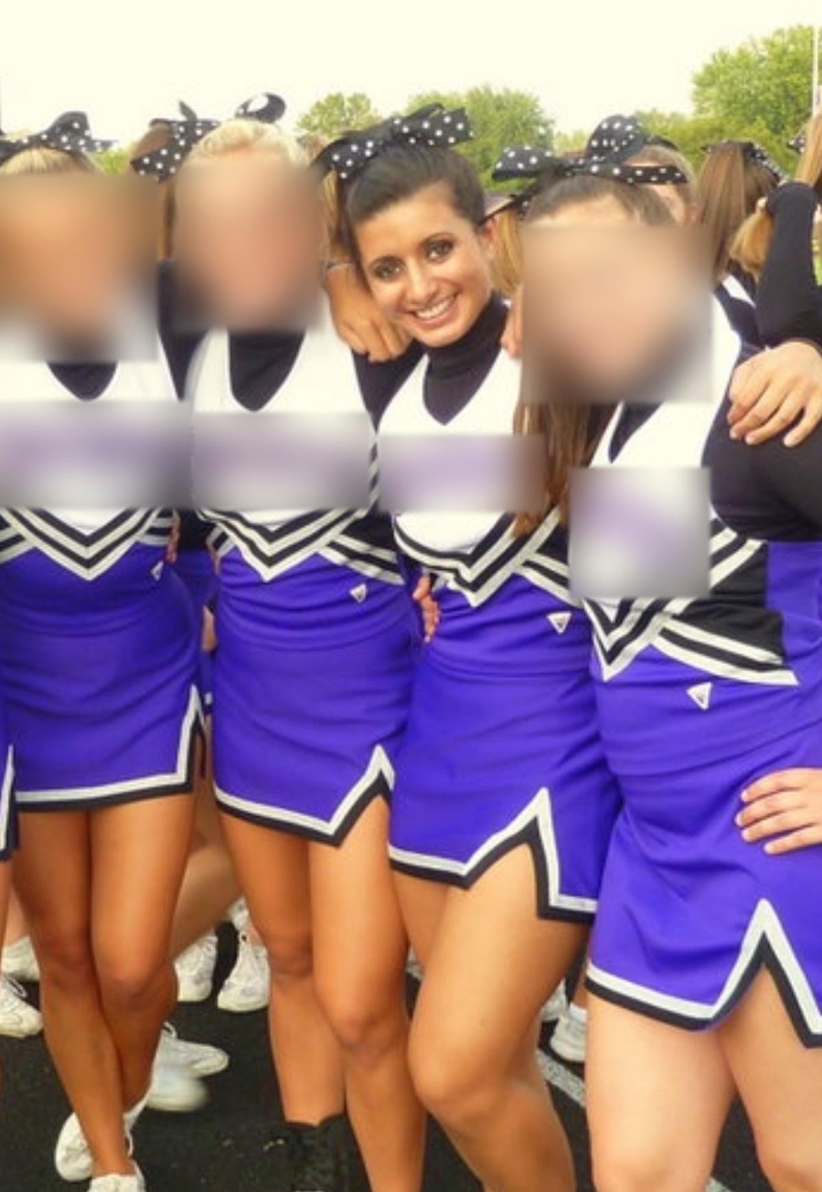 Ms. Del Valle cheerleading in high school. (Courtesy of Kaylee Del Valle)