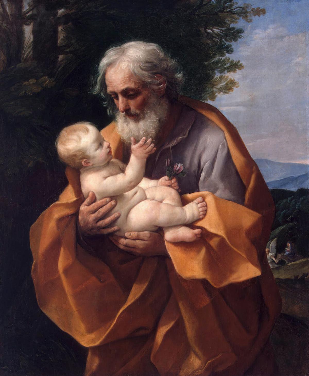 “Saint Joseph With the Infant Jesus,” c. 1635, by Guido Reni. (Public domain)