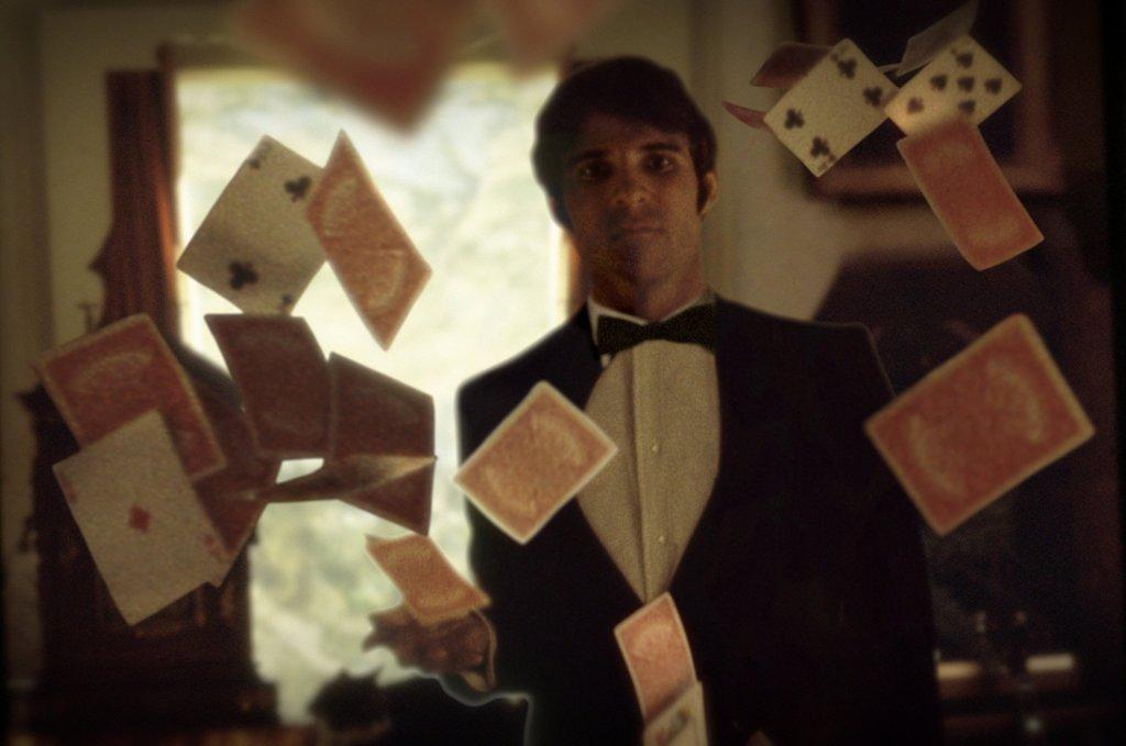 Steven Martin does card tricks, in "STEVE! (Martin) a documentary in 2 Pieces." (Apple Original Films)