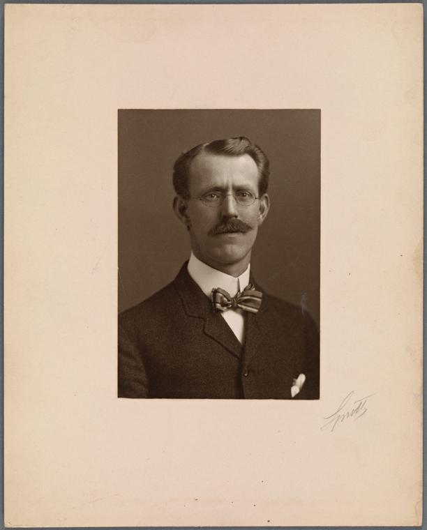 A portrait of Edward L. Stratemeyer, creator of the "Hardy Boys" idea. The New York Public Library, Manuscripts and Archives Division. (Public Domain)