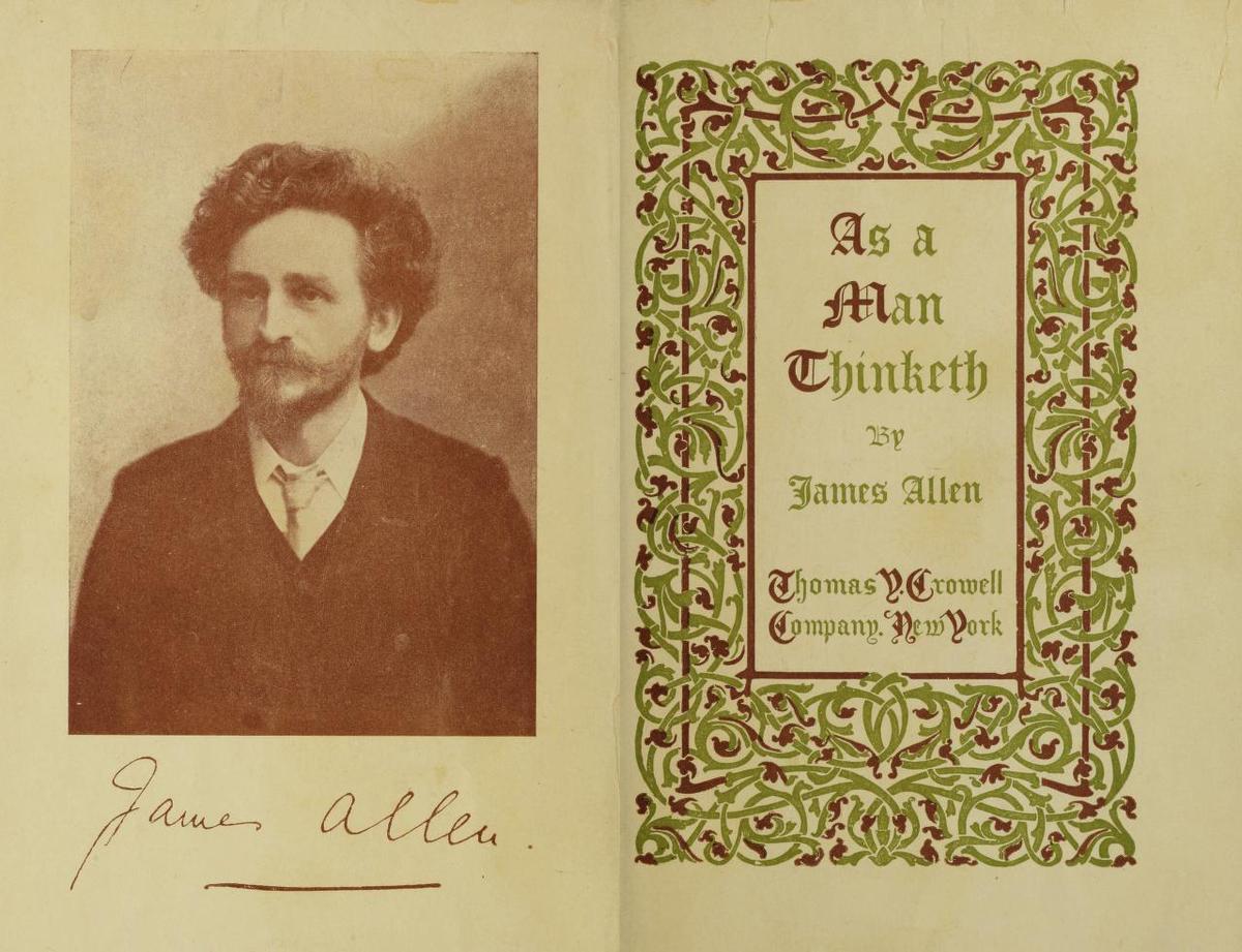 Author James Allen from his 1913 edition of “As a Man Thinketh.” Internet Archive. (Public Domain)