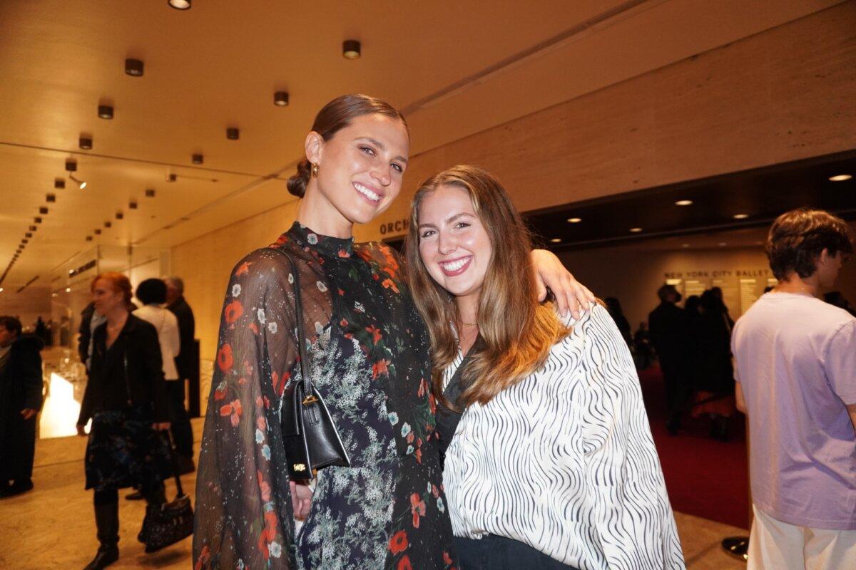 Katie and Lizza Barna enjoyed Shen Yun's evening performance at the Lincoln Center on April 11, 2024. (Sally Sun/The Epoch Times)