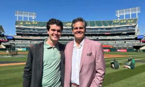 Father-Son Baseball Broadcasters Chip, Chris Caray Cherish Reunion in Oakland