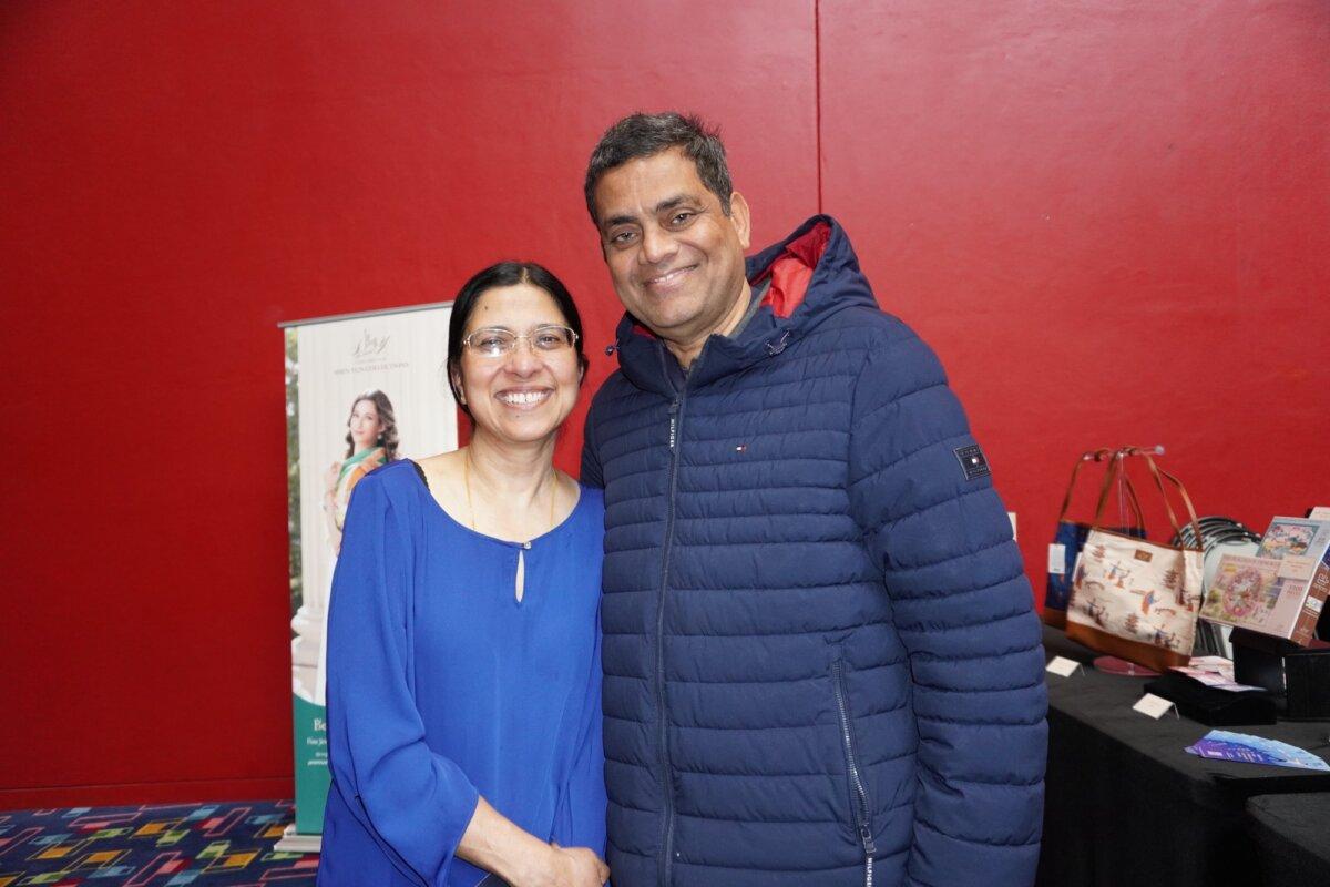 Aparna Pemmaraju and her husband, Ramana Mantravadi, attended Shen Yun Performing Arts at the Performing Arts Center, Purchase College, on April 18. (Sally Sun/The Epoch Times)