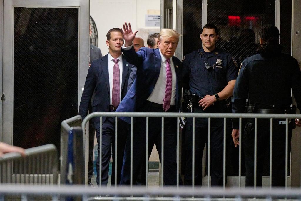 Trump Blames Case on Politics as He Arrives for Trial