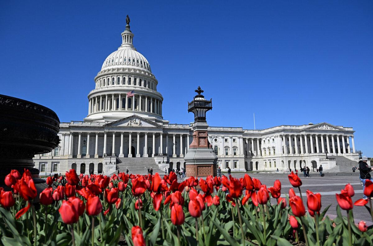 The U.S. Capitol is seen in Washington on March 24, 2024. (Daniel Slim/AFP via Getty Images)