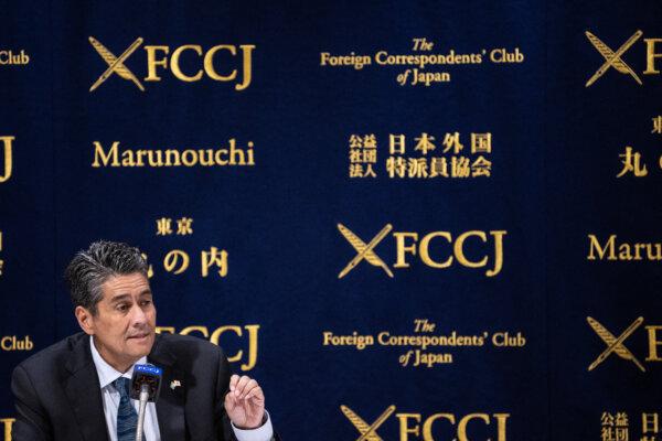 Palau's President Surangel Whipps Jr. speaks during a press conference at the Foreign Correspondents' Club of Japan (FCCJ) in Tokyo on June 5, 2024. (Philip Fong/AFP via Getty Images)