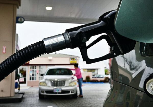 A gas station in Montebello, Calif., on May 15, 2024. (Frederic J. Brown/AFP via Getty Images)